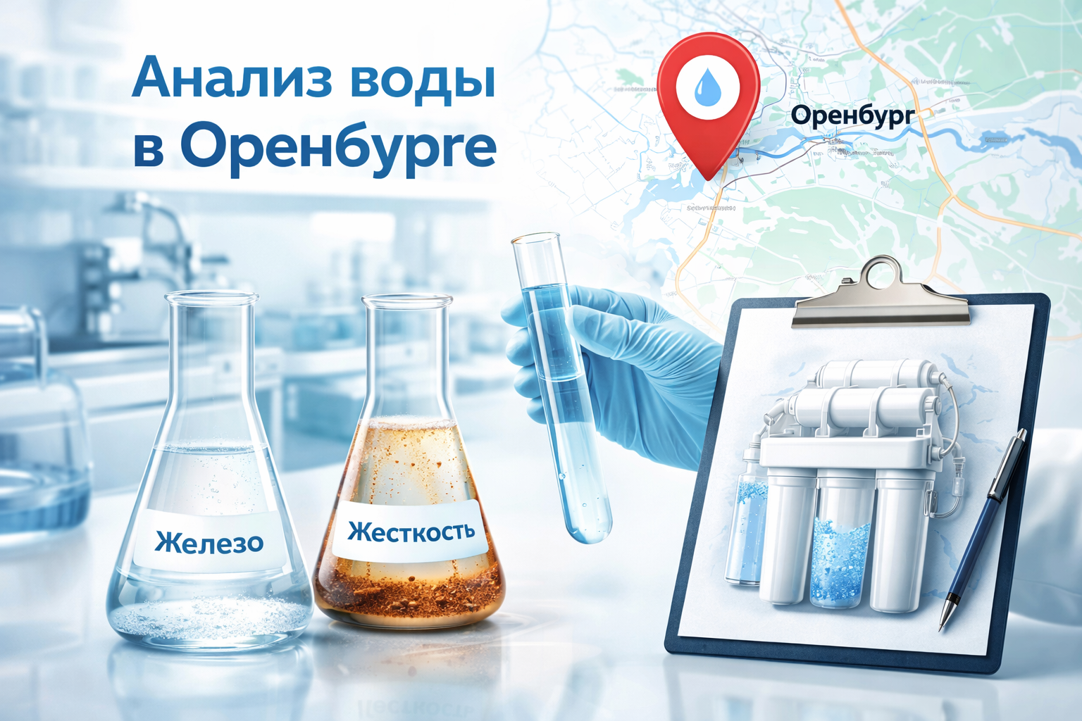 Лабораторный анализ воды в Оренбурге